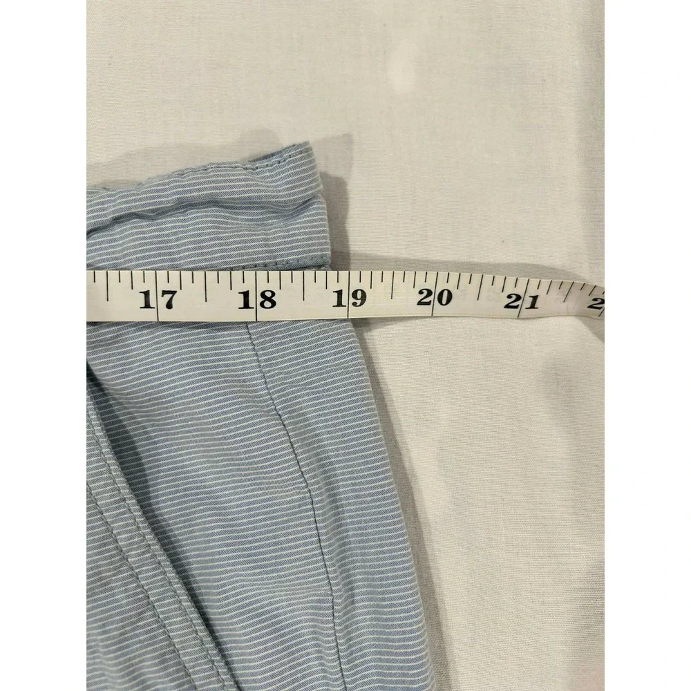 US Polo Assn Mens‎ Blue White Striped Chino Shorts Size 38 Flat Front Casual